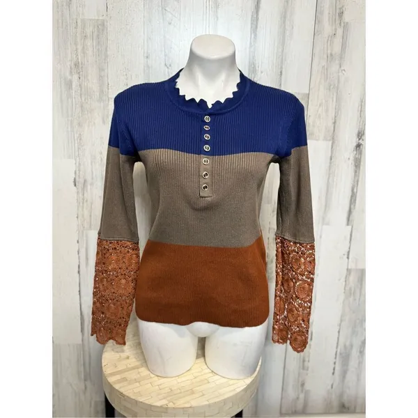 Long sleeve blouse size medium Brown - Image 5