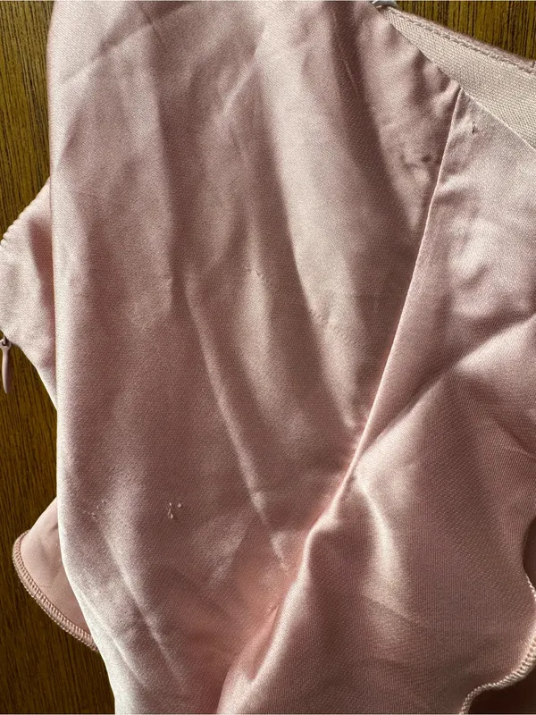 Petal + Pup Ciao Ruffles Maxi Satin Dress Sleeveless Long Pink Large NEW - Image 5