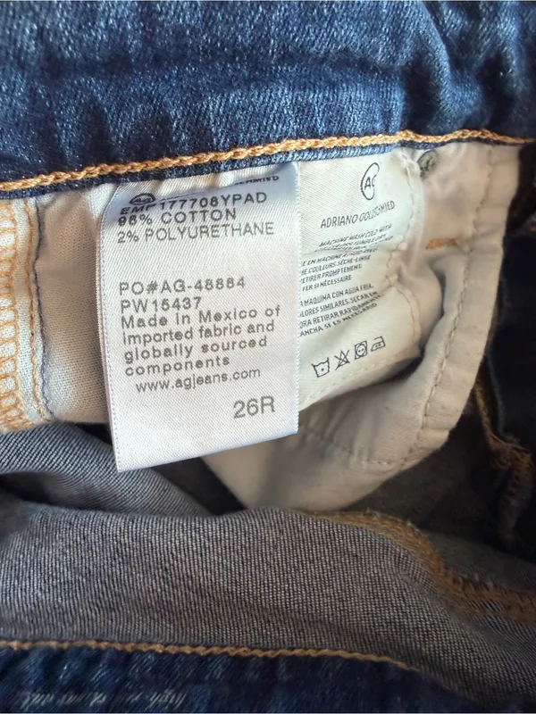 AG Adriano Goldschmied Farrah Skinny Ankle High Rise Distressed Jeans - Image 7