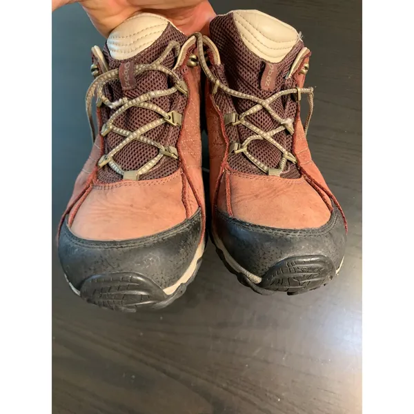 Oboz Low Top Hiking Shoes Brown Leather Trail Swiftcurrent Outsole 42.5 Gorpcore - Image 7