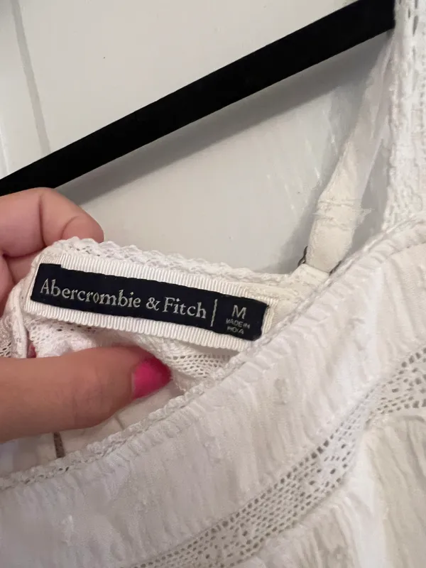 Abercrombie White Lace Romper - Image 2