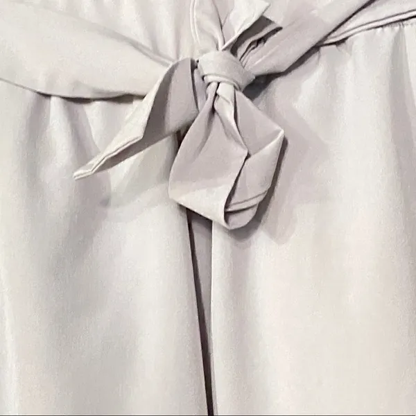 Apana Putty Grey Paperbag High Waist Belted Pants - Image 8