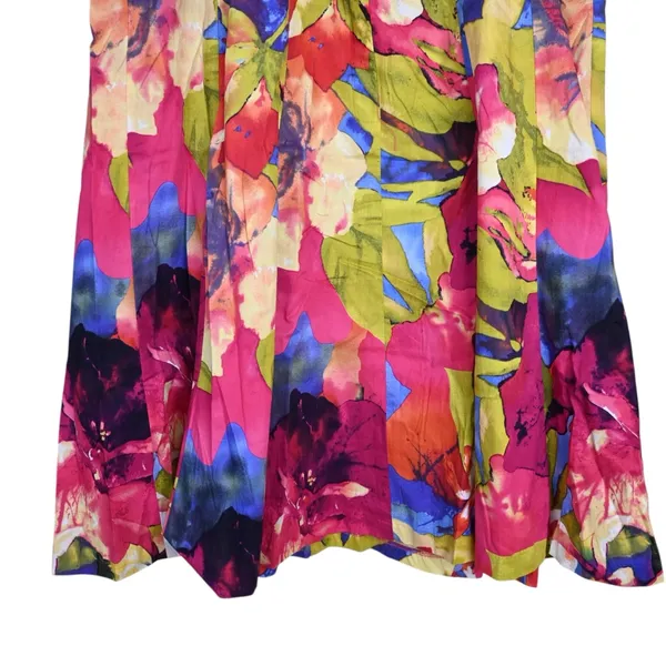 Madison Leigh Women's 10 A Line Floral Print Knee Length Lined Dress - Image 6