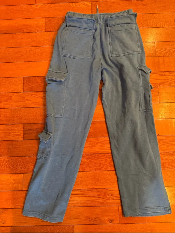Garage UltraFleece Cargo Sweatpants Size Medium Blue - Image 3