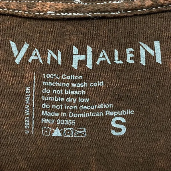 Urban Outfitters Van Halen brown nascar Style Tshirt size small - Image 4