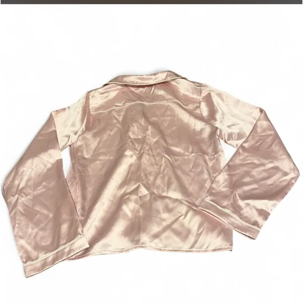 Satin Pink Pj Set - Image 3