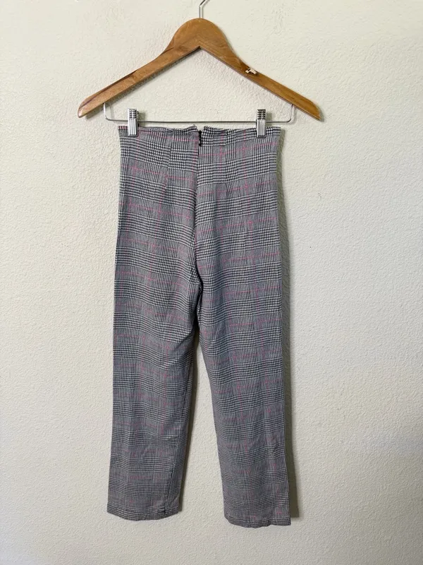 Reformation Marlon Plaid Pants Womens Size‎ 0 - Image 4