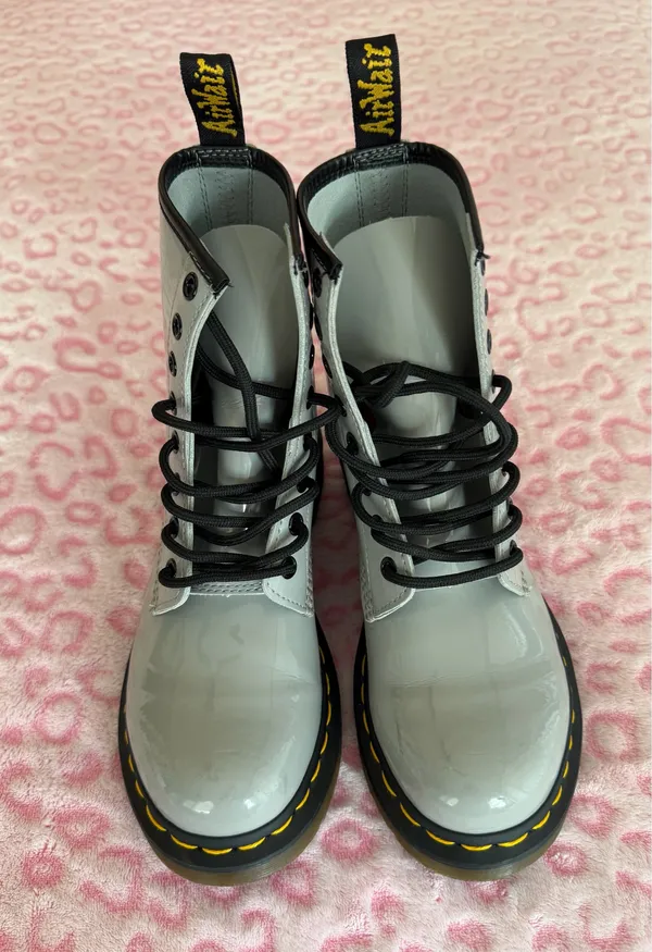 Dr. Martens 1460 Patent Leather Lace Up Boots Women's Size: 7 - Image 3
