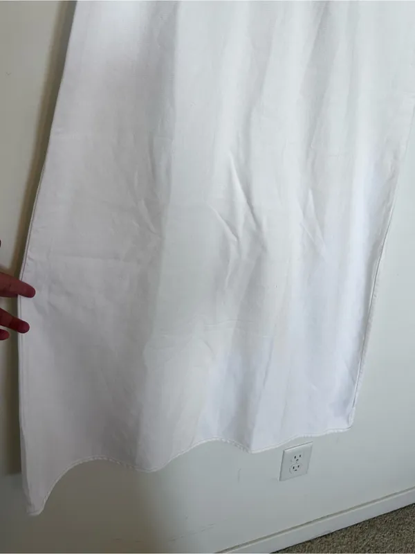 NWT Madewell White Denim Seamed Maxi Dress Size 2‎ - Image 7