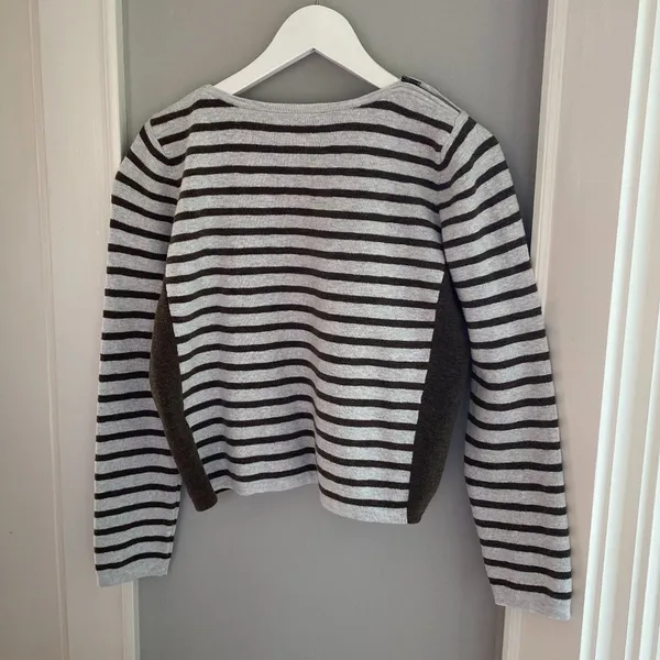 Madewell Shoulder Zip Striped Sweater - Image 3