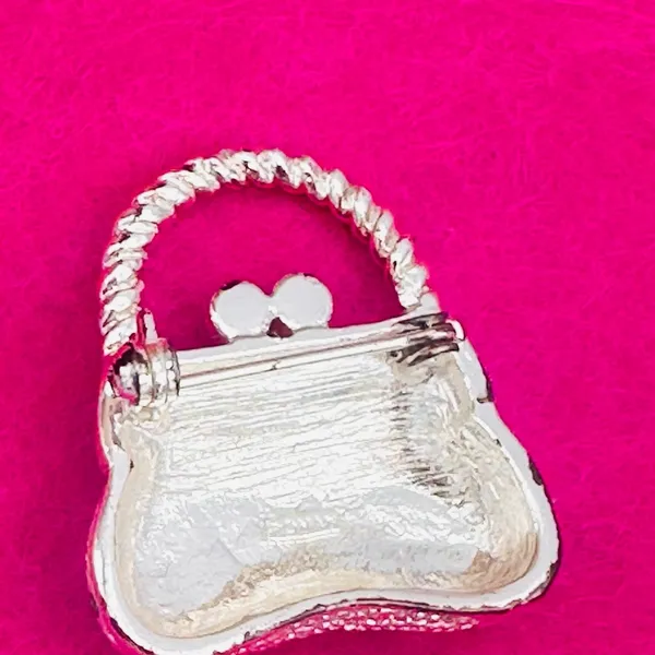Roman Vintage Mini Handbag Purse Brooch - Image 5