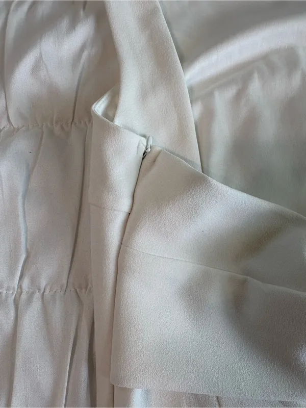 Lulu's White Sleeveless Dress With Criss-Cross Back - Image 4