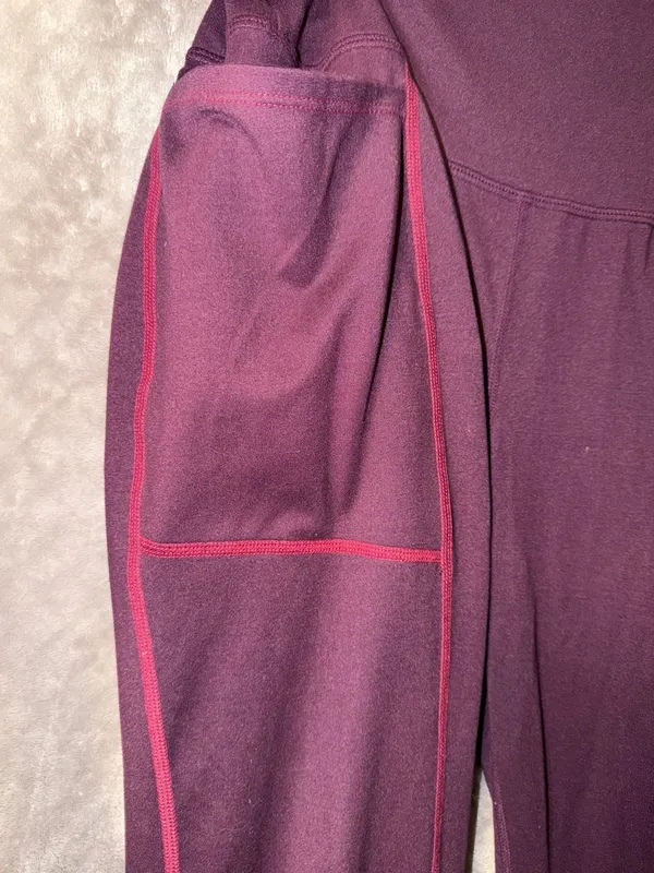 Active Booty for Everybooty Pocket Leggings Maroon / Burgundy - Image 4