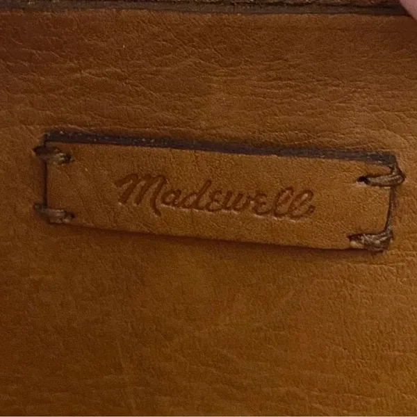 Madewell L4913 Brown Leather The Abroad Shoulder Bag - Image 14