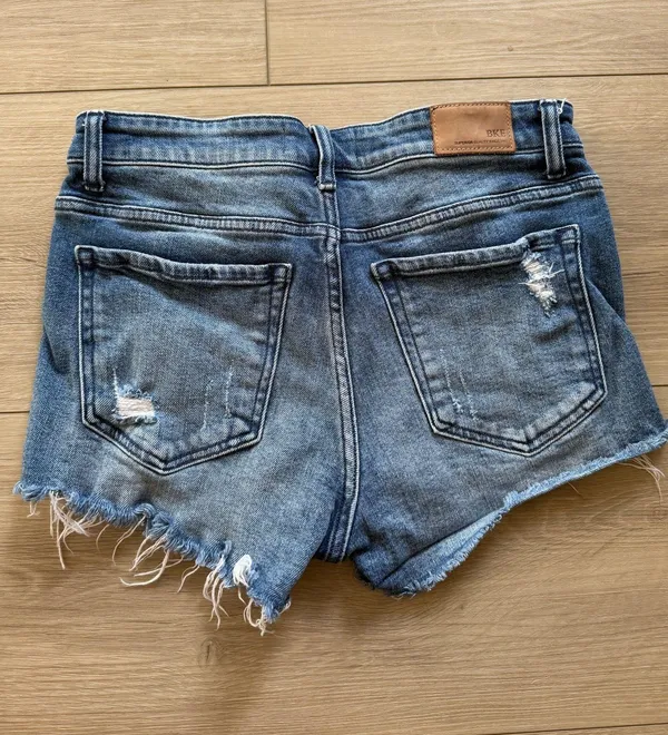 Buckle Denim Shorts - Image 2