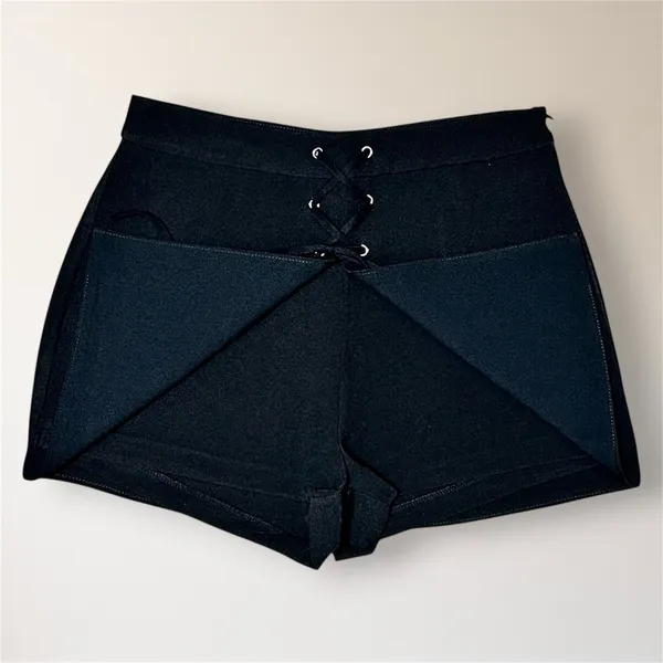 English Factory XS Black Lace Up Corset High Waist Skort Y2K Whimsigoth Witchy‎ - Image 5