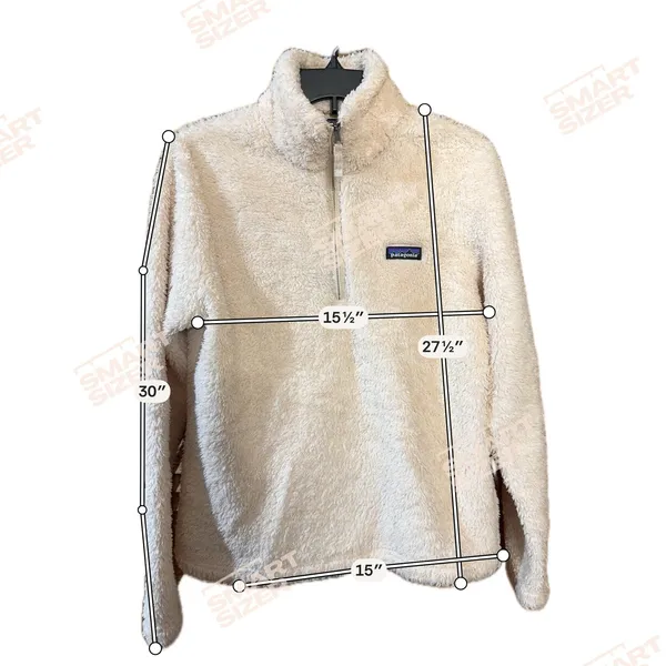 Patagonia® Worn Wear Los Gatos 1/4-Zip Jacket Coat Women's Medium White - Image 6