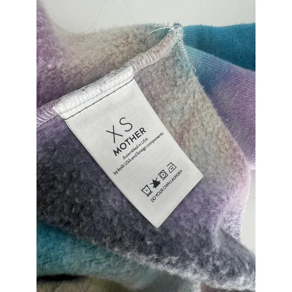 Mother Denim‎ The Hugger Swirling Secrets Tie Dye Sweatshirt XS - Image 8