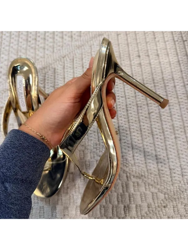 Tony Bianco Dynasty Heels in Gold - Image 4