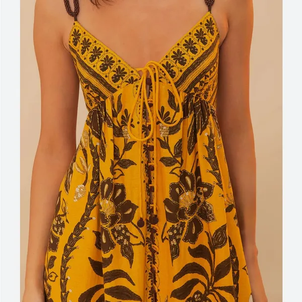 Farm Rio Golden Oasis Dress - Image 3