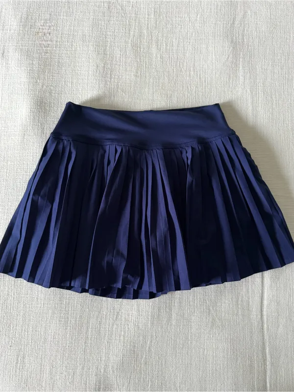 Navy Pleated Tennis Skort - Image 4