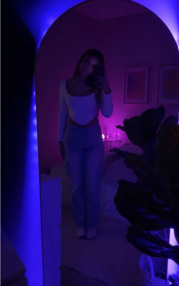 Princess Polly White Crop Top Long Sleeve - Image 4