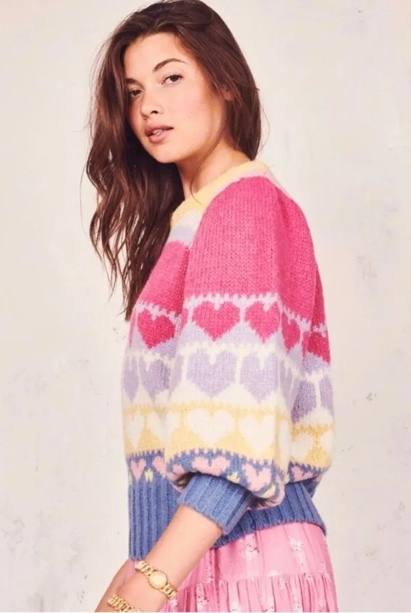 LoveShackFancy Shirelle sweater size small - Image 11