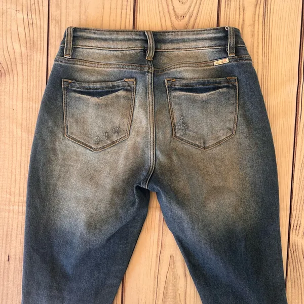 KanCan Distressed Cuffed High Rise Jeans - Image 4