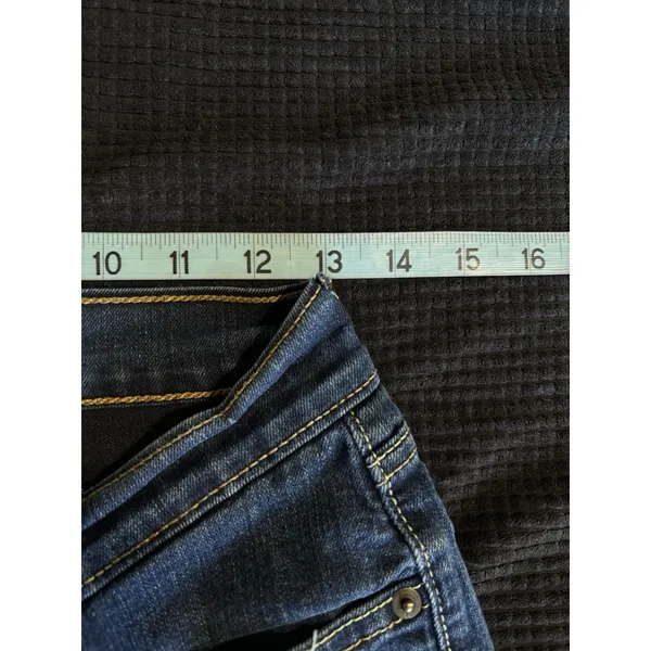 Levi Skinny Curvy Denim Jeans Dark Wash‎ Low Rise Size 26x28 Logo Pockets - Image 4