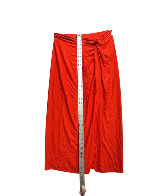 CALIA Twisted Knot Sarong Skirt Small Fresh Red Swim Cover Up NWT - Image 10
