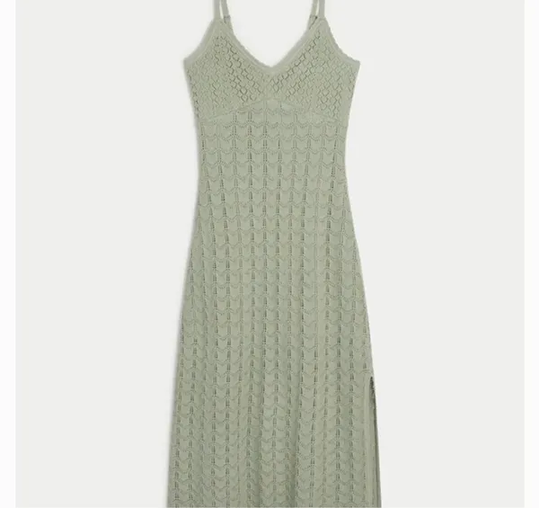 Hollister green knit maxi dress - Image 3