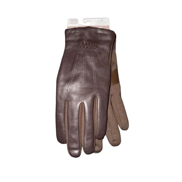 Brand New Isotoner Women's Size L/XL Brown Genuine Leather Gloves - Image 3