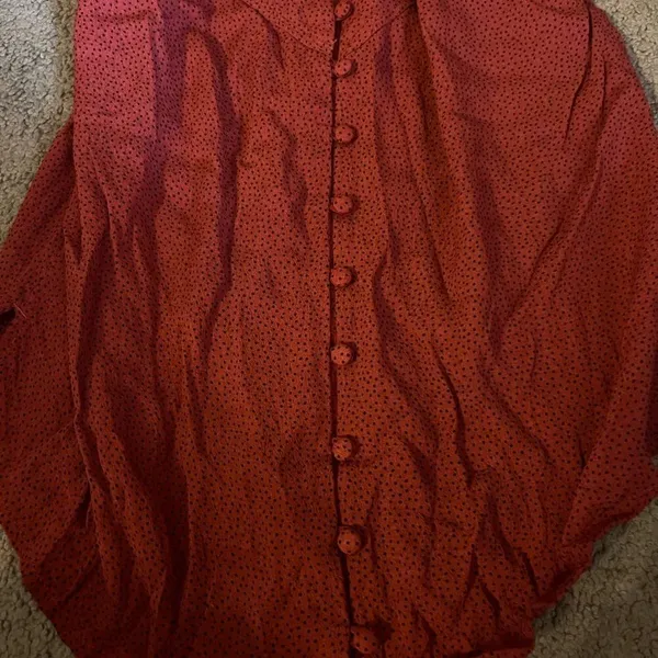 Abercrombie red cami blouse small‎ - Image 4