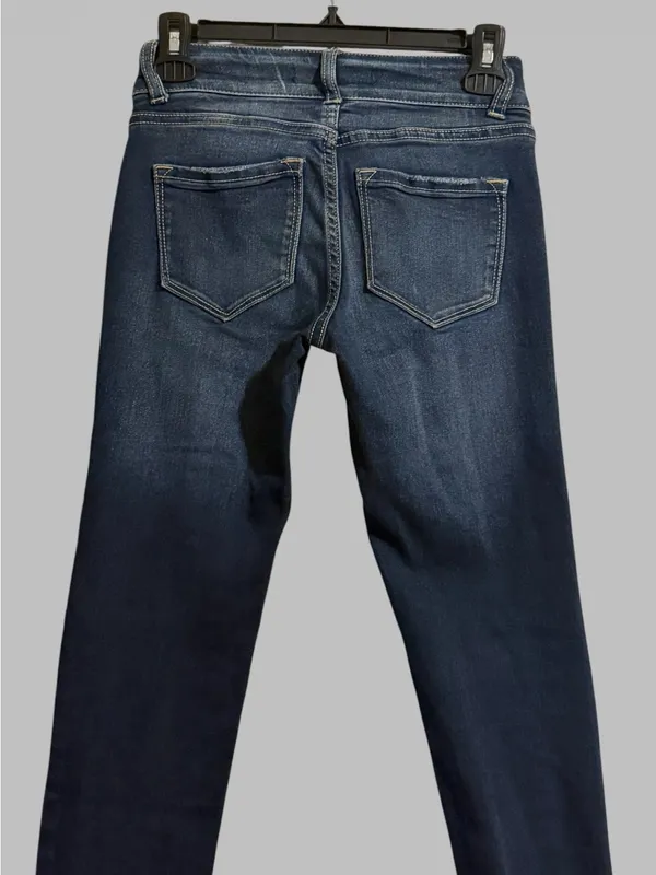 Kancan women’s size 24 high wasted, dark wash, skinny jeans - Image 4