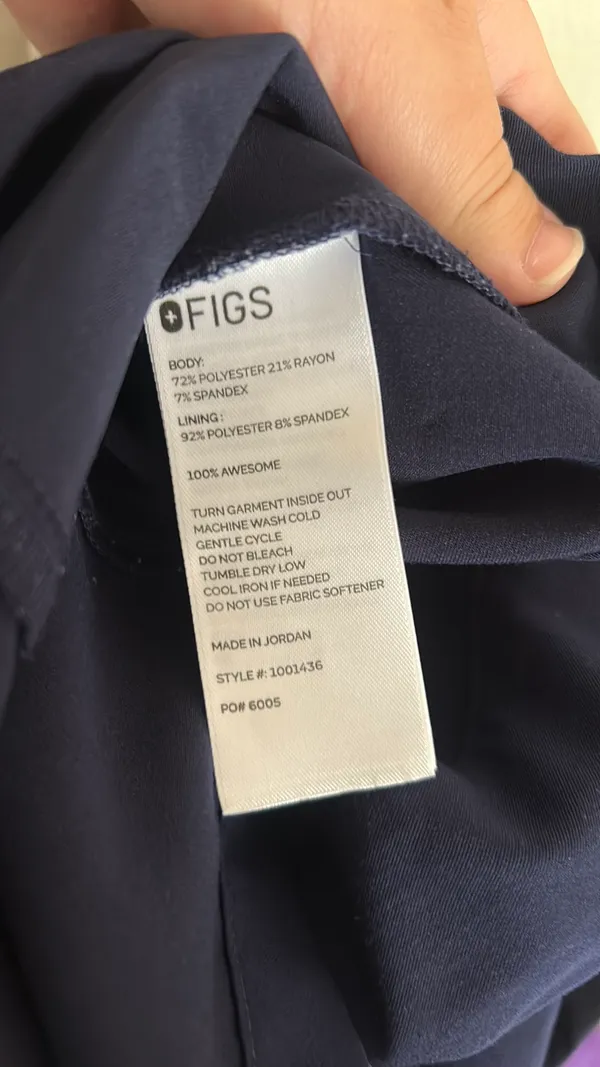 Navy FIGS Set Scrubs Blue - Image 3