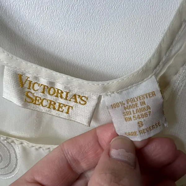 Vintage Victoria's Secret‎ gold label chemise sheer top women’s size small - Image 5