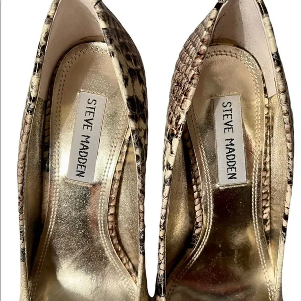 Steve Madden Snake Print Heels Sz 6.5 Stiletto Worn By Actress Less Than 2 Hrs - Image 4