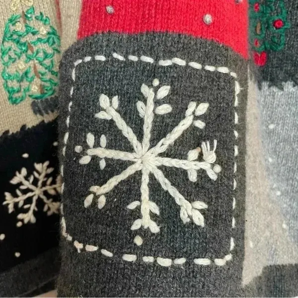 Vintage Northern Reflections Winter Christmas Sweater Women’s Medium 15%‎ Wool - Image 11