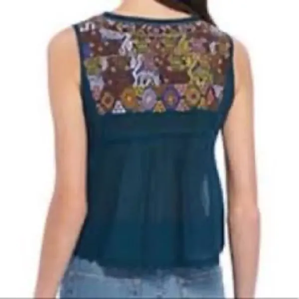 Free People Embroidered Lohri Crop Top - Image 4
