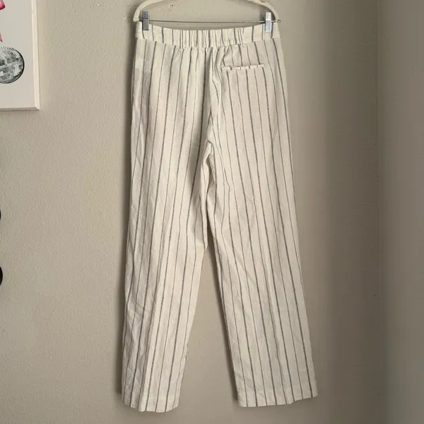 Old Navy Linen blend pants | Lagenlook | front and back pockets | Beachy Boho - Image 4