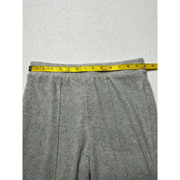 Aerie Ribbed Flare Pants Gray Women’s Small Regular - Image 2