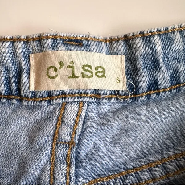 C’isa Crossover Lightwash Denim Skort Sz Small - Image 8