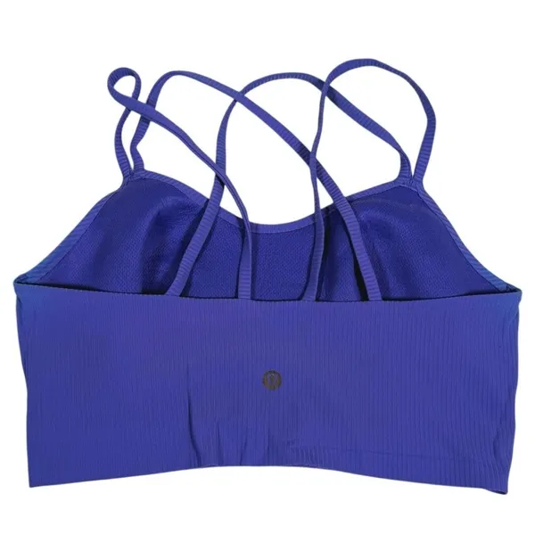 Lululemon Like a Cloud Ribbed Longline Bra Size 6 Wild Indigo Athletic Yoga Gym - Image 3