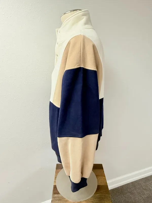 AEMI+CO Colorblock Pullover Blue Size L - Image 5