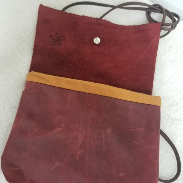 Genuine Leather mini crossbody Brown - Image 6