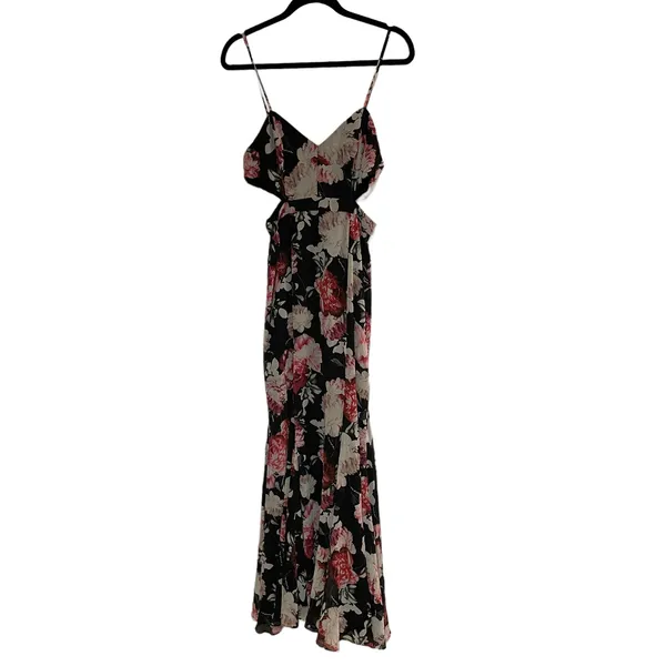 NEW Fame and Partners The Sienne Maxi Dress Black Floral Blushing Blooms Nite - Image 3