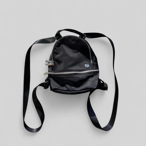 Lululemon Bag City Adventurer Backpack Micro Black+Silver Mini Bag Purse Soldout - Image 2