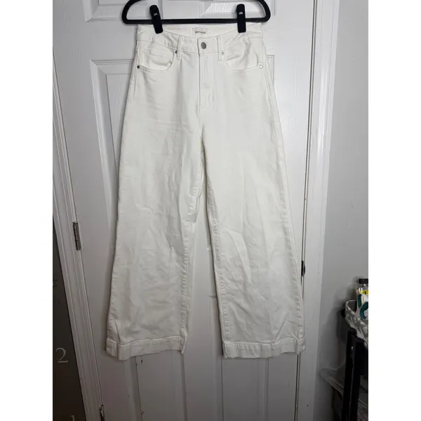 DRIFTWOOD Martha Wide Leg White Jeans Size 27 - Image 2