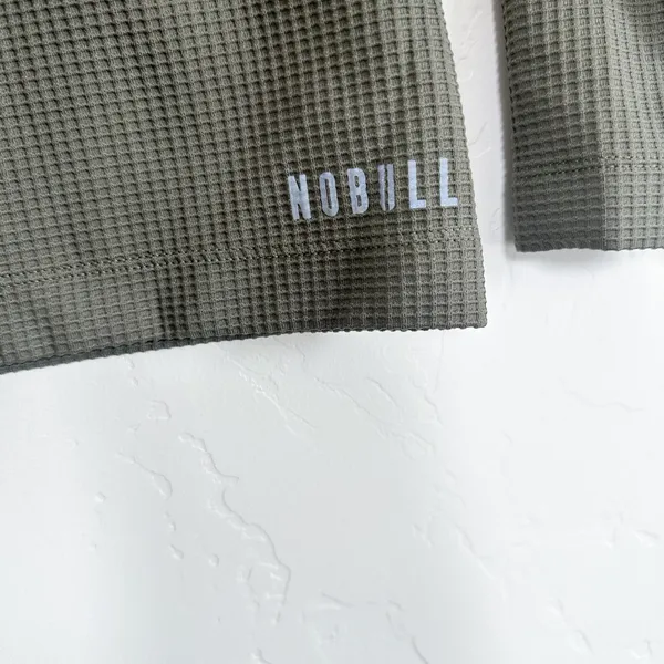 NOBULL | Waffle Knit Mock Neck Long Sleeve in‎ Green size XS - Image 6