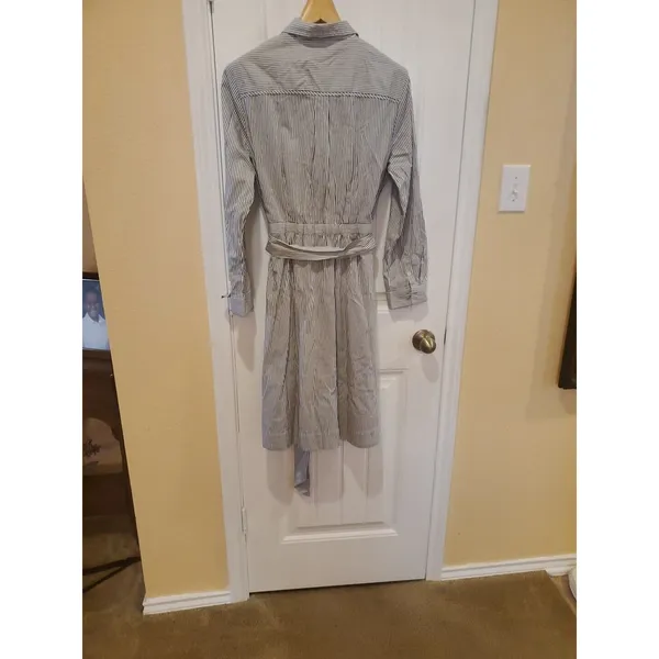 J crew Tie-waist Shirtdress In Stripe - Size 12 - Image 14